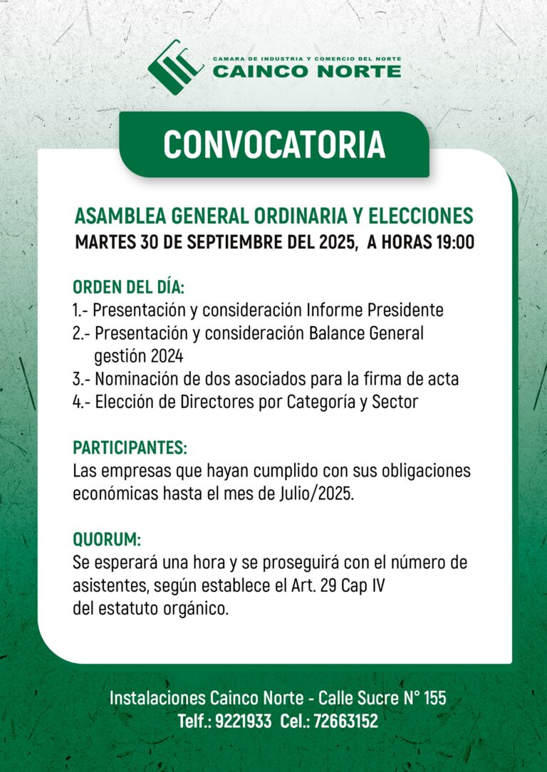 Convocatoria Elección Directorio 2025